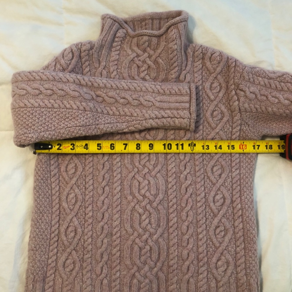 Aran Mor Pink Merino Wool Sweater